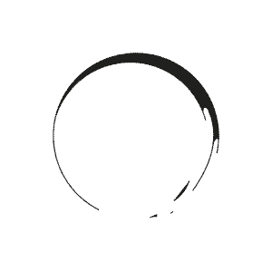 Enso. The sacred symbol in Zen Buddhism to express a moment when the mind is free to let the body create