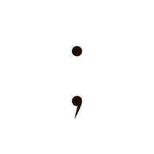 A semicolon indicates a pause in a sentence but does not end it. Sometimes it seems like you've stopped, but you choose to continue